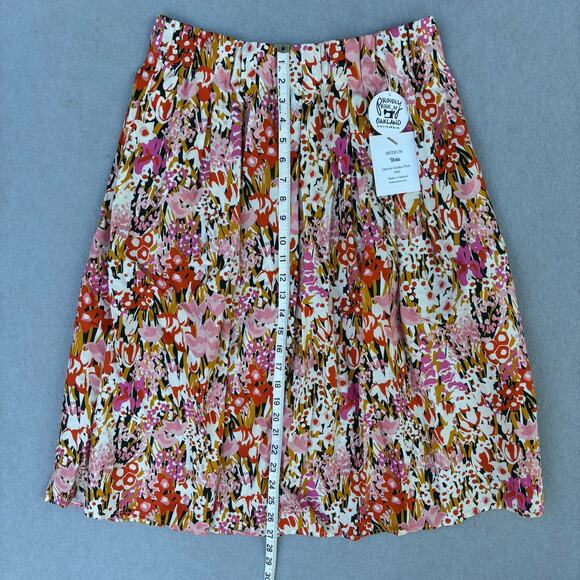 NWT Lesley Evers Dixie Queens Garden pink floral midi dress 100% cotton MEDIUM - Picture 6 of 9